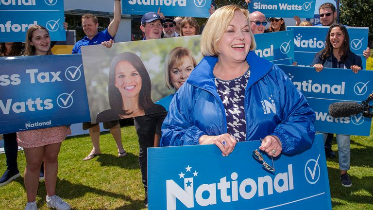 Judith Collins is the leader of the National Party