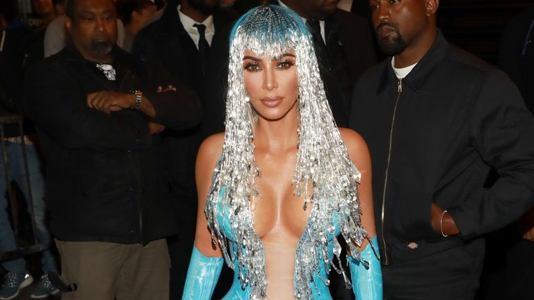 Kim Kardashian and Kanye West seen out on the 2019 MET Gala day on May 6, 2019 in New York City