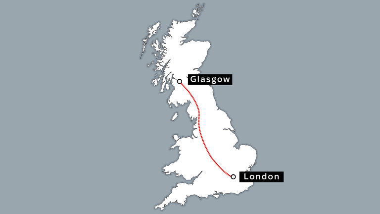 Journey taken by MP Margaret Ferrier while she had coronavirus - to London from Glasgow and back again
