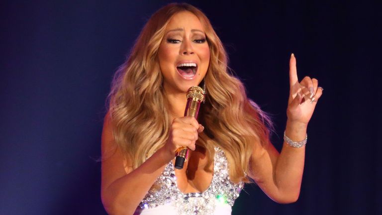 Mariah Carey at Crown Casino&#39;s New Year&#39;s Eve Party at Crown Palladium on December 31, 2015 in Melbourne, Australia