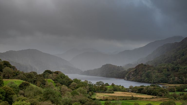 Hills and mountains in northwest Wales are set to be worst hit