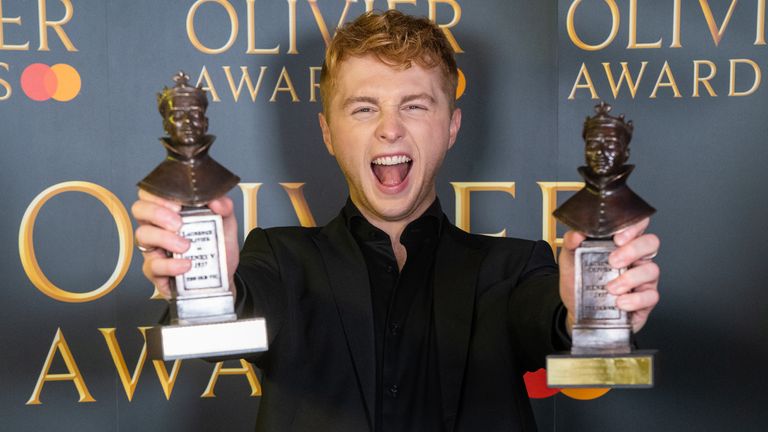 Sam Tutty won for his role in Dear Evan Hanson