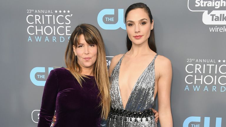 Patty Jenkins (L) and actress Gal Gadot will be reunited for the making of Cleopatra