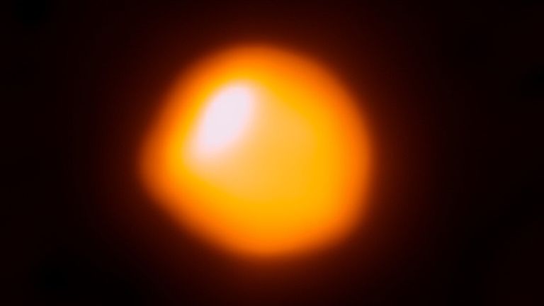 Betelgeuse is smaller than previously thought. Pic: ALMA/Gorman/Kervella