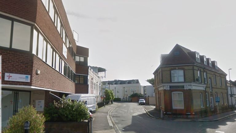 Rosemary Hill was attacked in Warren Road, Reigate, Surrey. Pic: Google street view