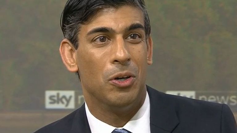Rishi Sunak will not be drawn about ambition to become prime minister