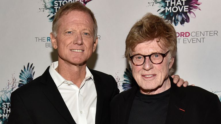 James and Robert Redford pictured together in 2018