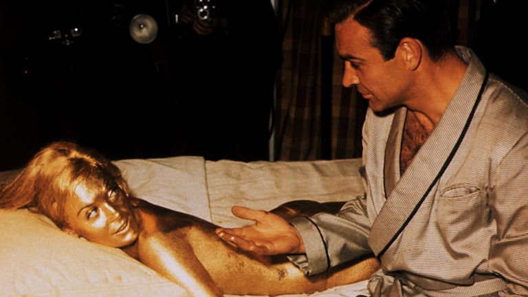 Sean Connery, Shirley Eaton
in Goldfinger
1964