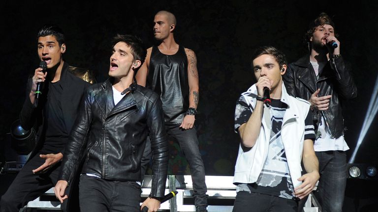 The Wanted performing in 2014