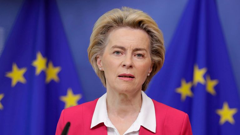 EU Commission president Ursula von der Leyen said the PM had &#39;failed&#39; to heed her warning