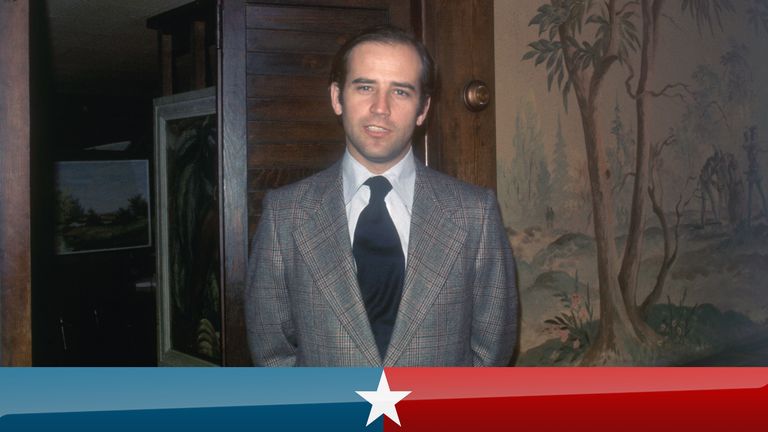 1/1973- Wilmington, DE: Closeups of Senator of Joseph Biden.  Undated color slide.