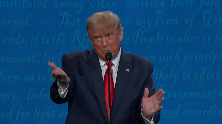 Mr Trump praises debate moderator Kristen Welker