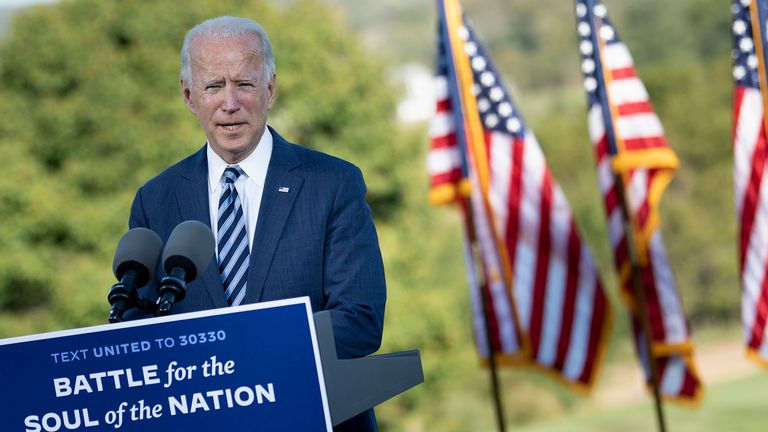 Swing states such as Pennsylvania, where Mr Biden was on 6 October, get a lot of focus