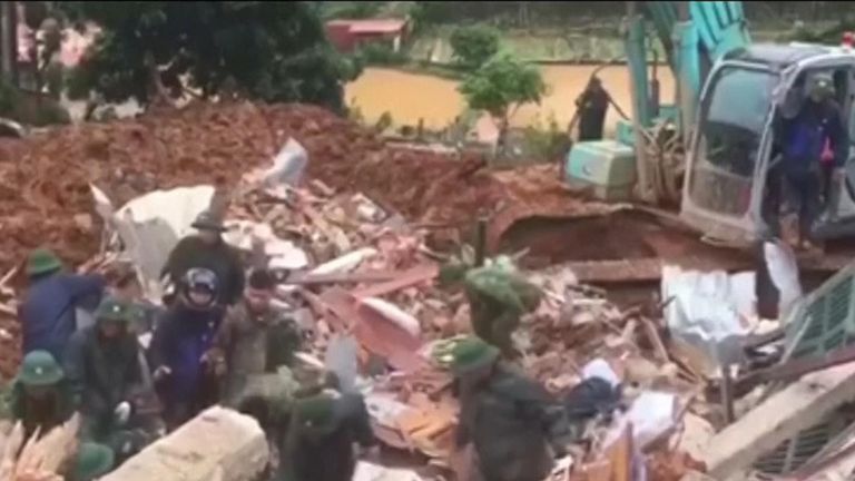 Vietnam landslide