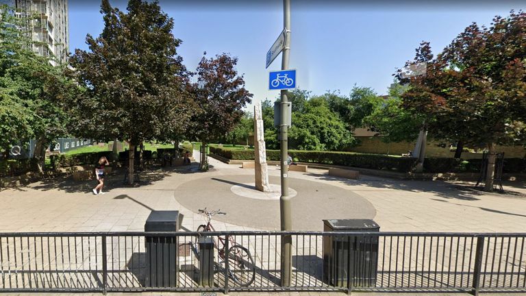 Two teenagers were found stabbed at Garratt Lane Burial Ground.  Photo: Google Street View