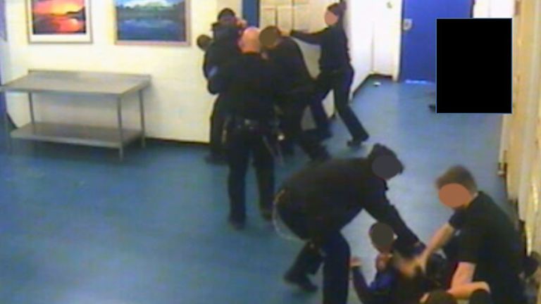 The aftermath of Brusthom Ziamani and Baz Hockton's attack on prison guard Neil Trundle

