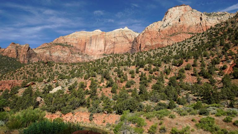 Holly Courtier is a seasoned hiker, but the terrain is difficult in the park.