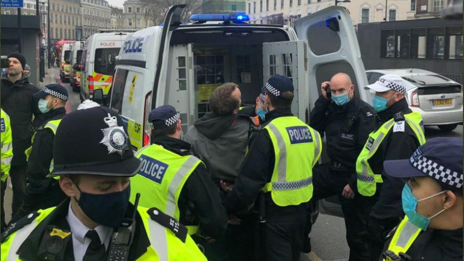 COVID-19: More Than 150 Arrests As Anti-lockdown Protesters Clash With ...