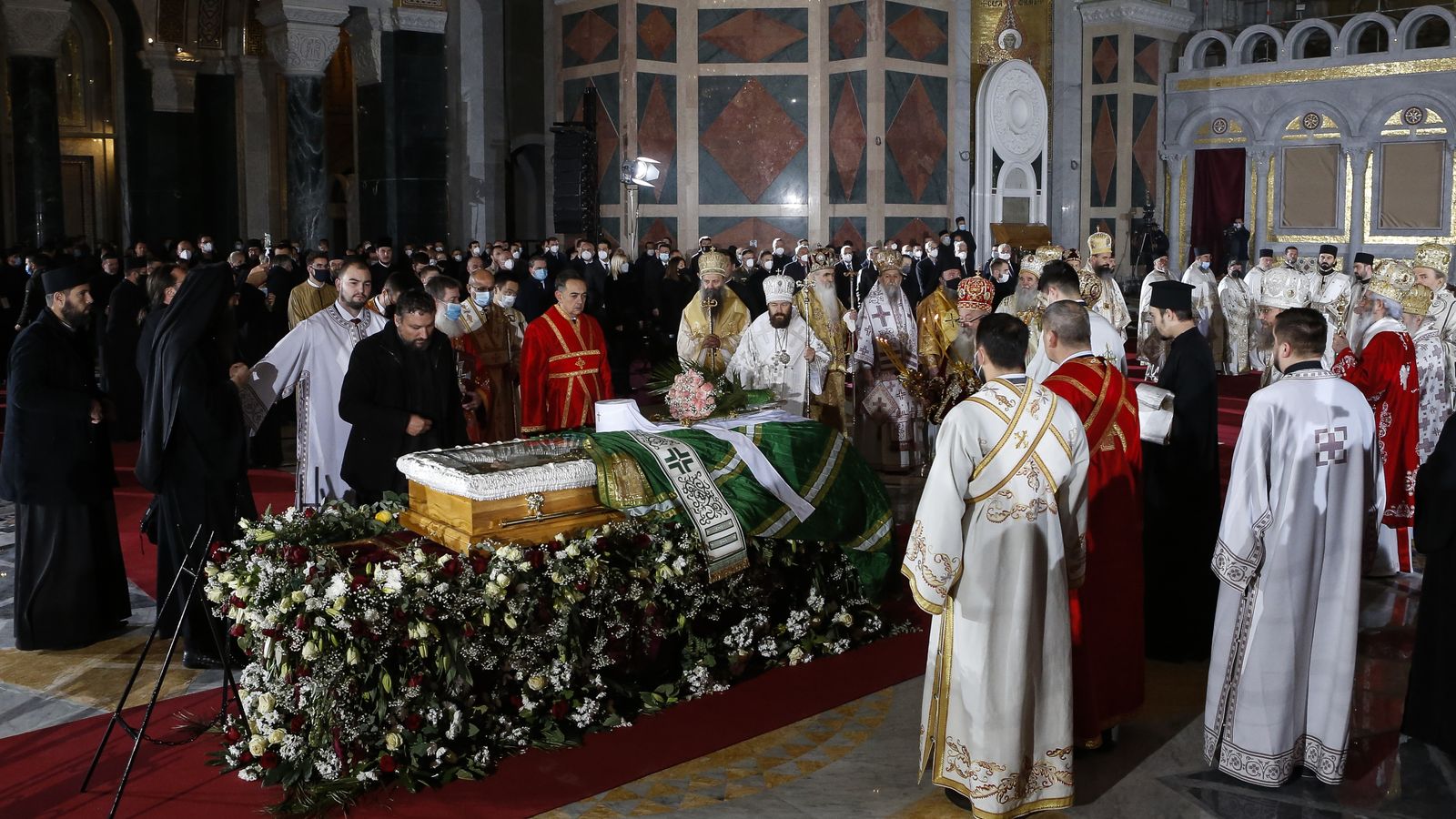 COVID-19 rules shunned at funeral of Serbian church leader who died ...