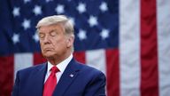 US President Donald Trump looks on after delivering an update on "Operation Warp Speed" in the Rose Garden of the White House in Washington, DC on November 13, 2020. (Photo by MANDEL NGAN / AFP) (Photo by MANDEL NGAN/AFP via Getty Images)