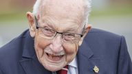 Captain Sir Tom Moore, raised more than £32m for the NHS