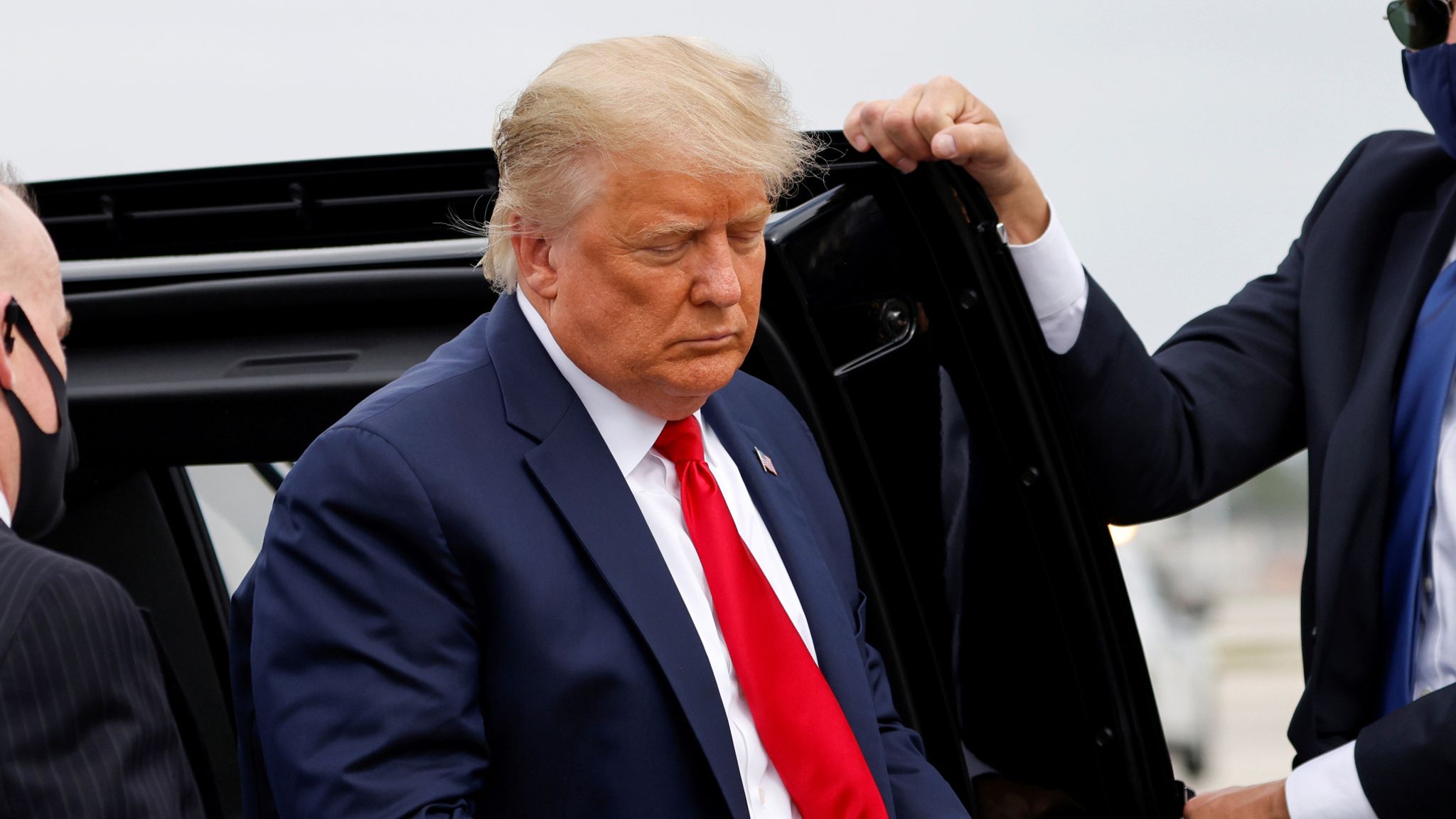 Coronavirus Donald Trump Calls Vaccine Great News But Still Refuses To Concede To Joe Biden Us News Sky News