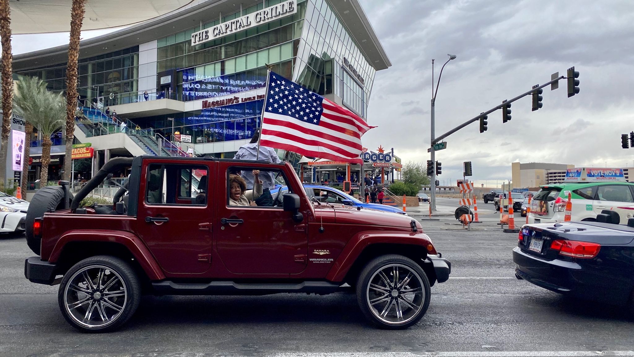 US election result Armed hardcore 'Trumpers' among protesters in Vegas