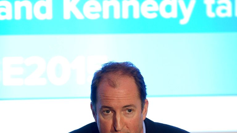 LONDON, ENGLAND - MARCH 25:  Guto Harri speaks at the Cutting Through The Spin - Bremner, Blunkett, Fox and Kennedy talk #GE2015 seminar during Advertising Week Europe on March 25, 2015 in London, England.  (Photo by Stuart C. Wilson/Getty Images for Advertising Week)