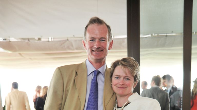 CHICHESTER, UNITED KINGDOM - AUGUST 02: John Penrose MP and his wife rider Dido Harding CEO of Talk Talk attend Glorious Goodwood races at Goodwood on August 2, 2012 in Chichester, England. (Photo by Nick Harvey/WireImage)