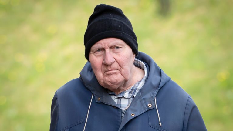 Former monk Peter Turner, 80, arriving at York Crown Court, where he entered guilty pleas to 14 charges of sexually abusing three children aged under 13. The offences occurred more than 20 years ago while he was working at Ampleforth College, in North Yorkshire, and a parish in Workington, Cumbria.
