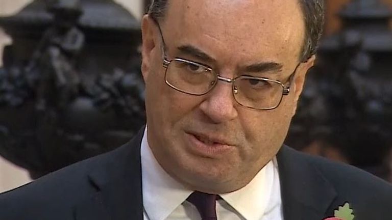 Andrew Bailey is working with the chancellor to support the British people through the pandemic