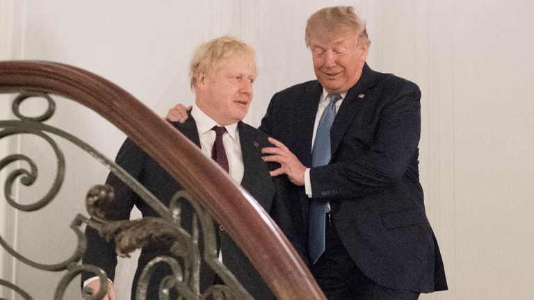 Donald Trump says he likes Boris Johnson