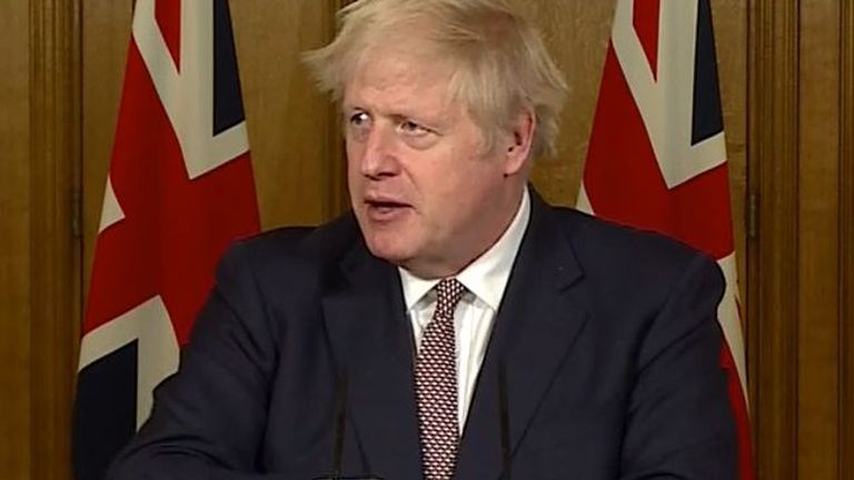 Boris Johnson says that local support will be needed to offer mass testing to 40% of the population