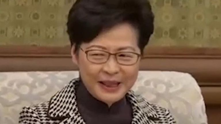 Carrie Lam meets with China&#39;s Han Zheng