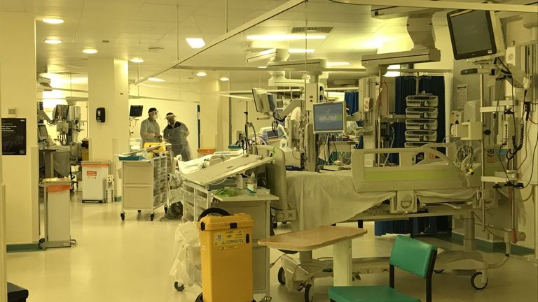 The intensive care unit at University Hospital Coventry