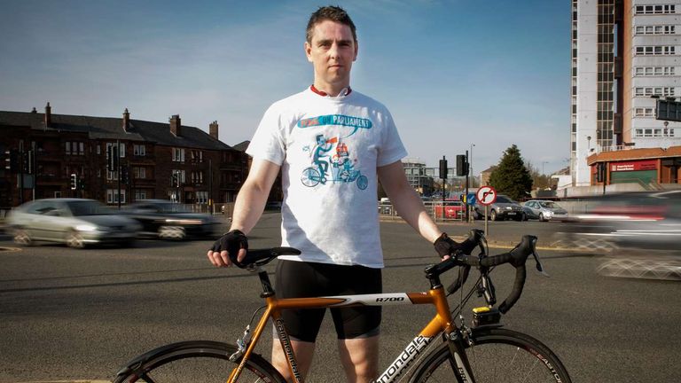 David Brennan claims he was attacked in a road rage in Glasgow.  Photo: Aina Shepherd