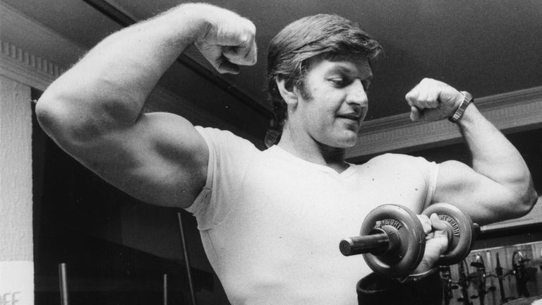 The British bodybuilder and weightlifter, pictured here in 1978, played the physical Darth Vader in the original Star Wars trilogy