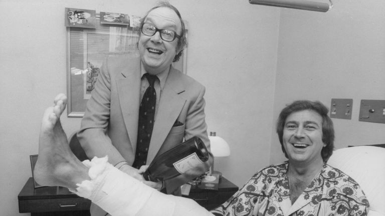 O&#39;Connor is visited in hospital by Eric Morecambe after breaking his leg