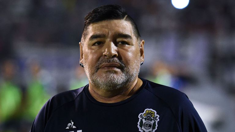 Diego Maradona: Argentinian football legend to undergo surgery for blood clot on the brain | World News | Sky News