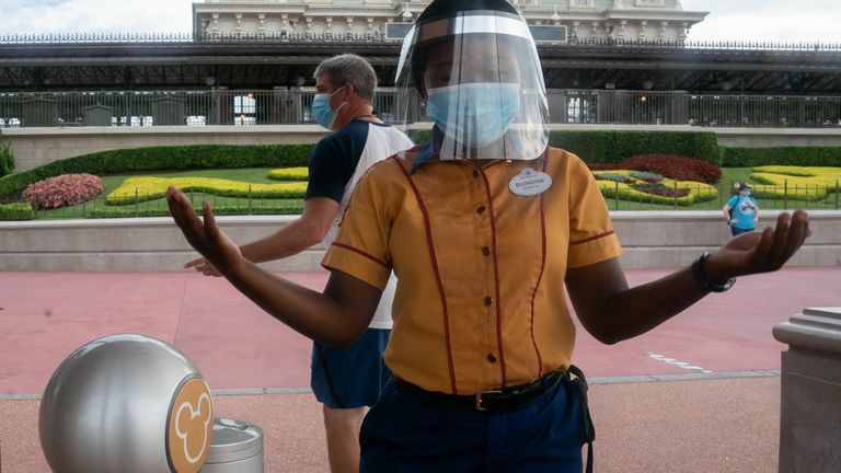 Disneyland is only open for outdoor food customers and shopping amid continuing COVID-19 restrictions