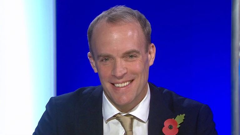 US Election 2020 Foreign Secretary Dominic Raab Says UK US   Skynews Dominic Raab Foreign Secretary 5160854 