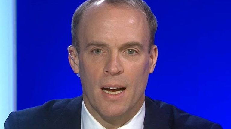Dominic Raab says we could be waiting hours or days until a result is called in the US election