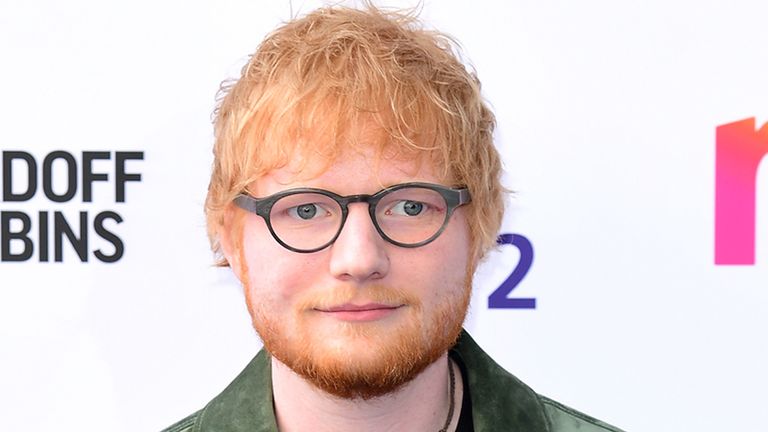 Ed Sheeran recorded the demo of songs when he was aged 13. File pic