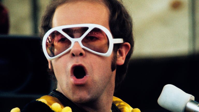 Sir Elton is known for his zany outfits