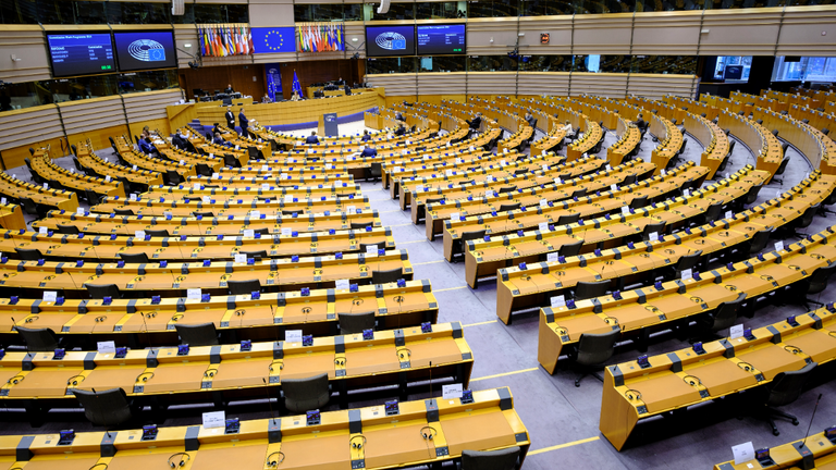 European Parliament in Brussels