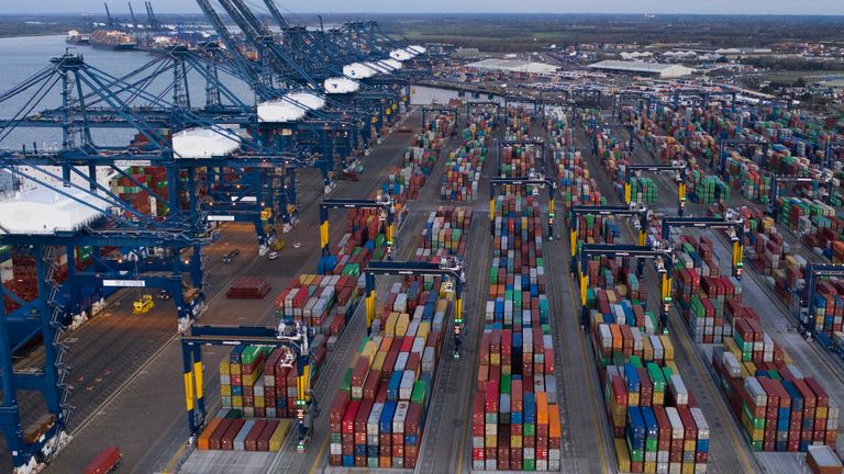 Felixstowe Port Congested Amid Brexit Stockpiling And Pandemic Pressures