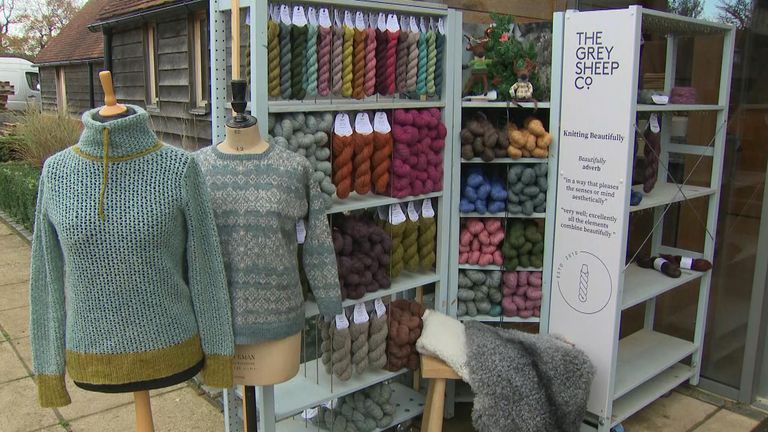 The Grey Sheep Co, in Hampshire, transforms wool into knitting yarn