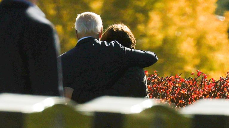 Joe Biden visits family graves
