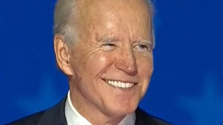 Joe Biden urges his supporters to &#39;keep the faith&#39; as they wait for an election result