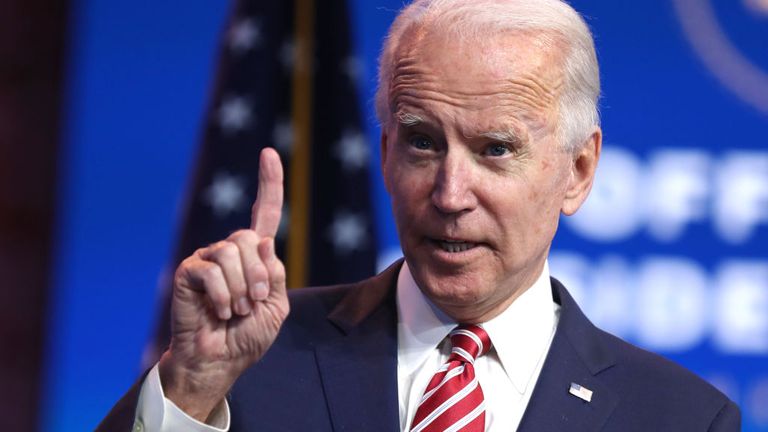 Joe Biden has said he hopes Donald Trump is more 'enlightened' before the inauguration 
